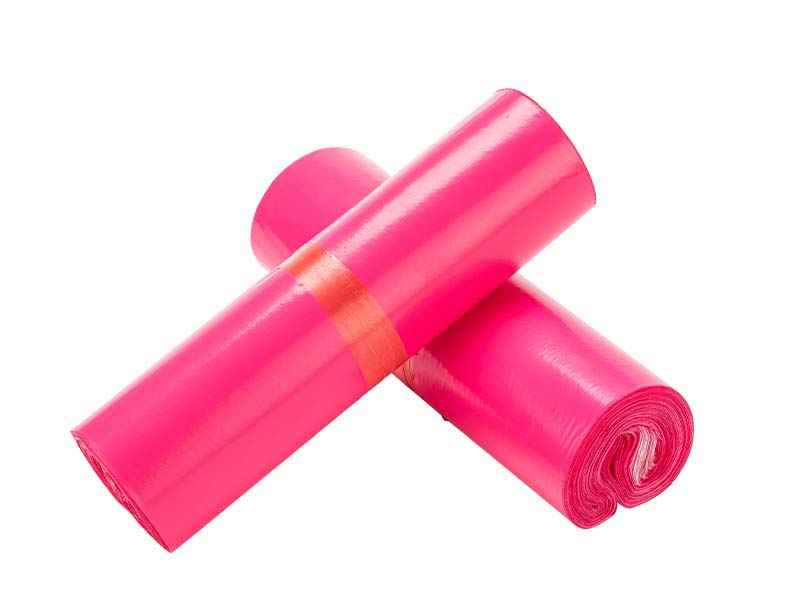 谯城玫红色快递袋-02